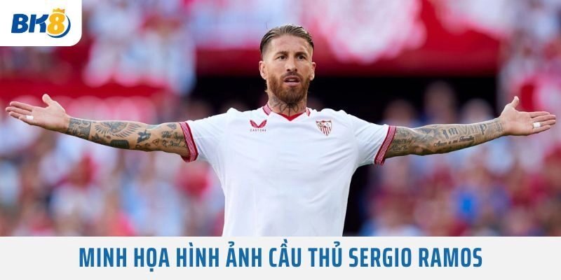 Minh họa hình ảnh cầu thủ Sergio Ramos